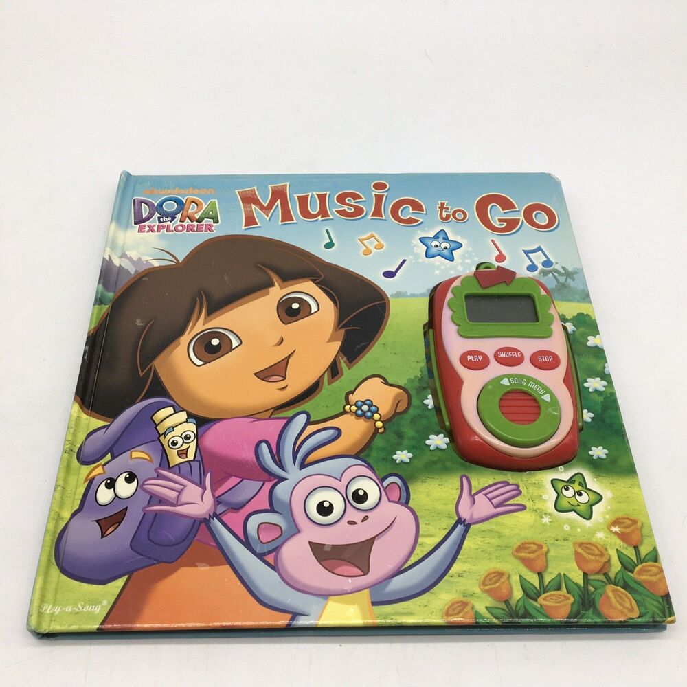 Dora the Explorer Music To Go Board Book + Sound Music Player 2011 Works